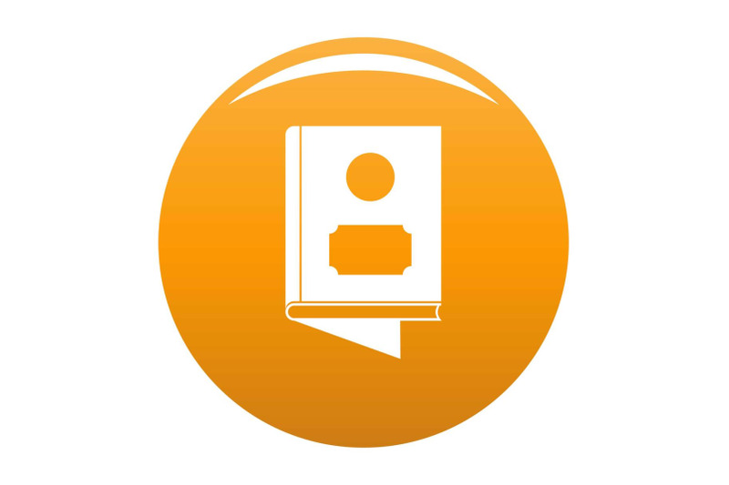 book-icon-vector-orange