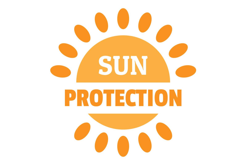 sun-protection-logo-flat-style