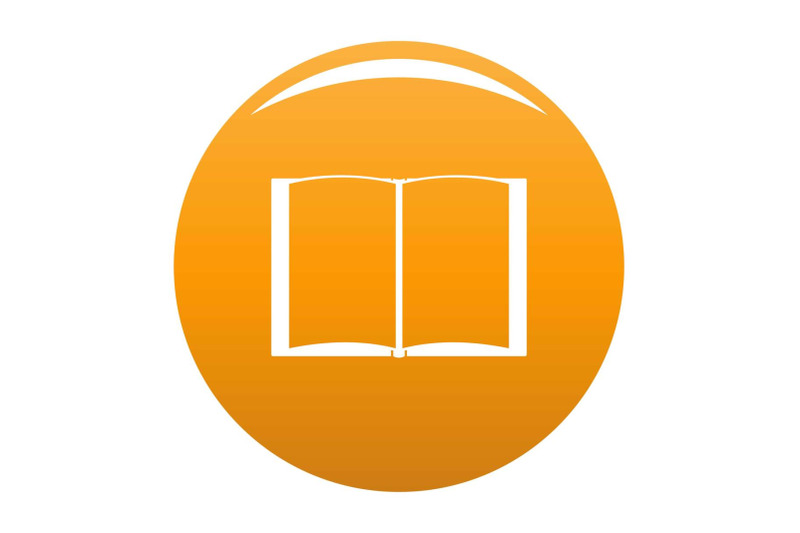 book-novel-icon-vector-orange
