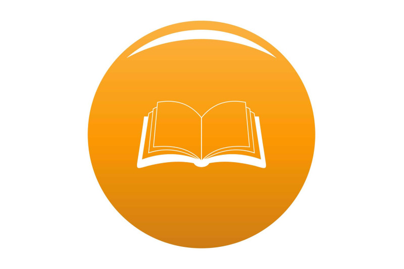 book-information-icon-vector-orange