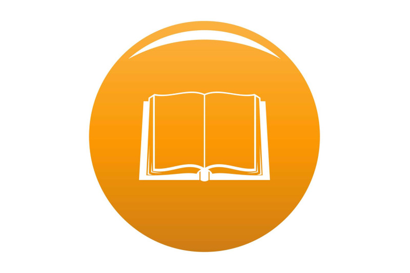 book-deployed-icon-vector-orange