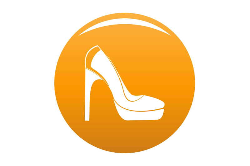 woman-shoes-icon-vector-orange