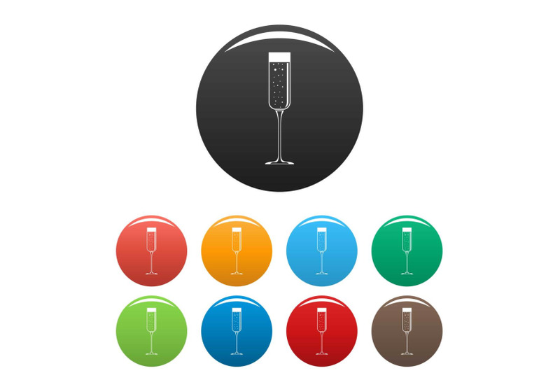 champagne-glass-icons-set-color-vector