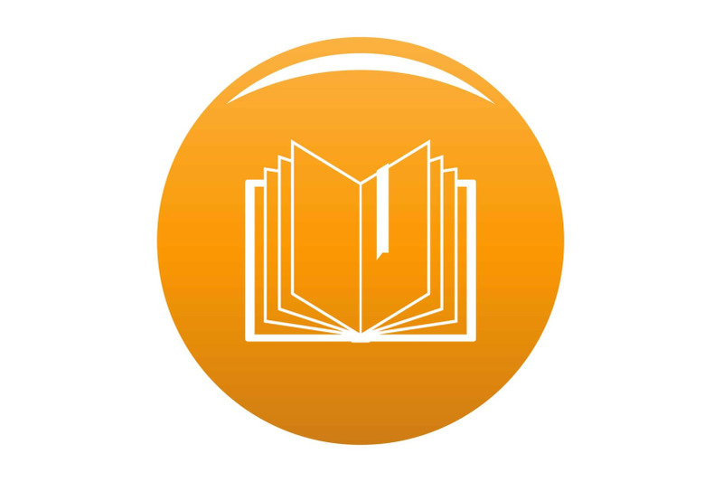 book-bookmark-icon-vector-orange