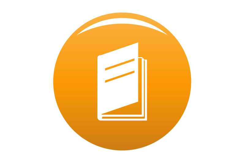 book-ajar-icon-vector-orange