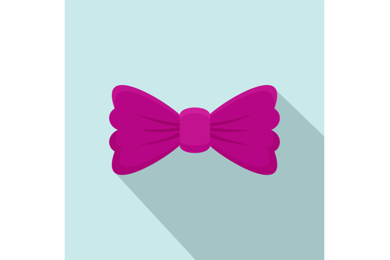 violet-bow-tie-icon-flat-style