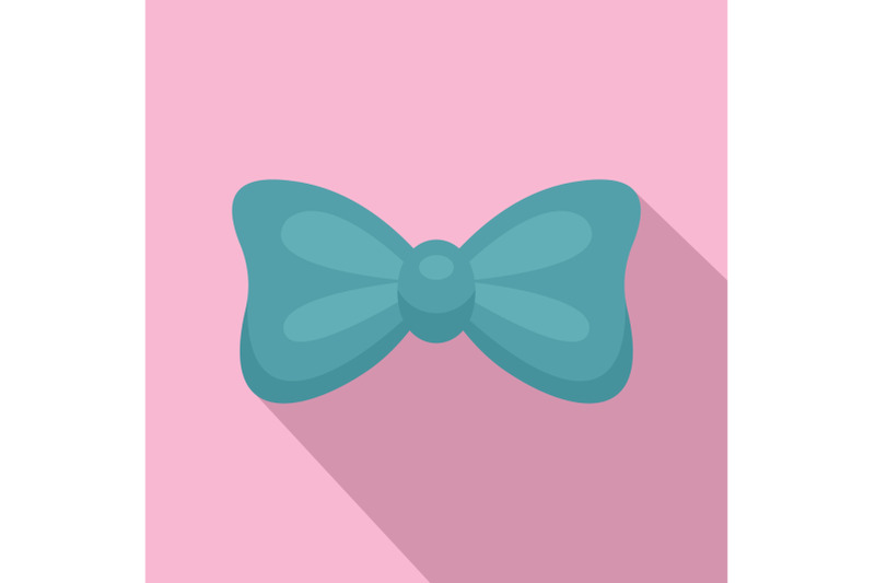 aqua-bow-tie-icon-flat-style