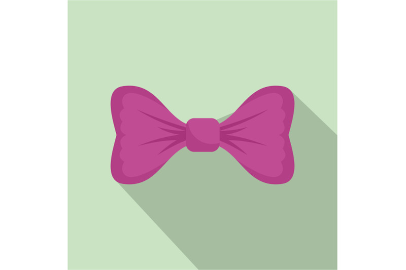 purple-bow-tie-icon-flat-style