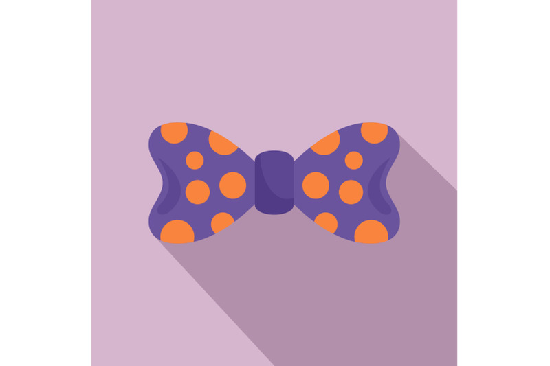 bow-tie-orange-circle-icon-flat-style