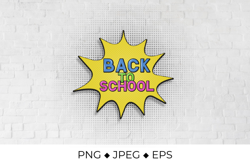 comic-lettering-back-to-school-in-pop-art-style