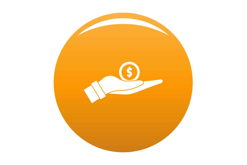 coin-in-hand-icon-vector-orange