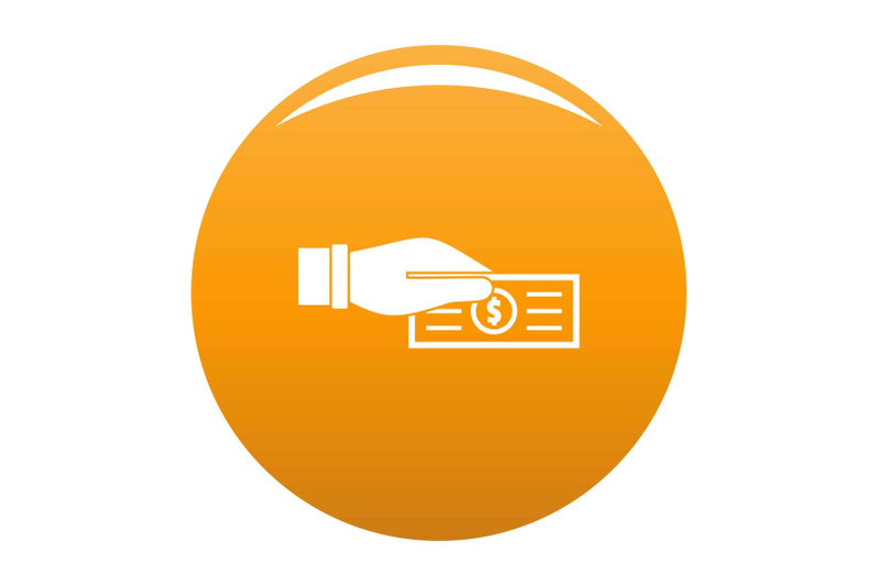 take-tax-icon-vector-orange