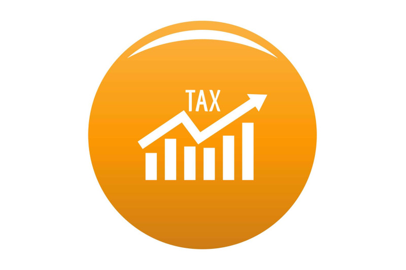 high-tax-icon-vector-orange