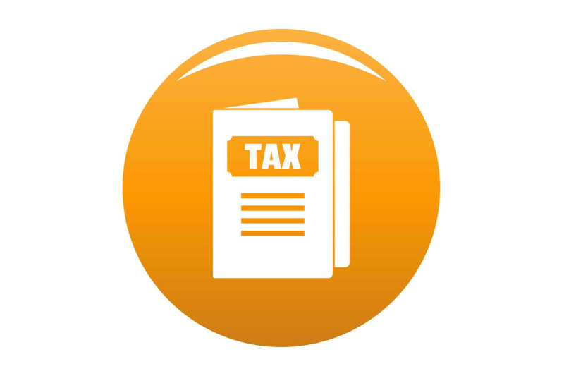 tax-icon-vector-orange