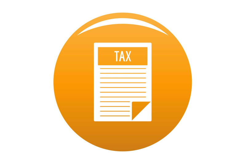 tax-sheet-icon-vector-orange