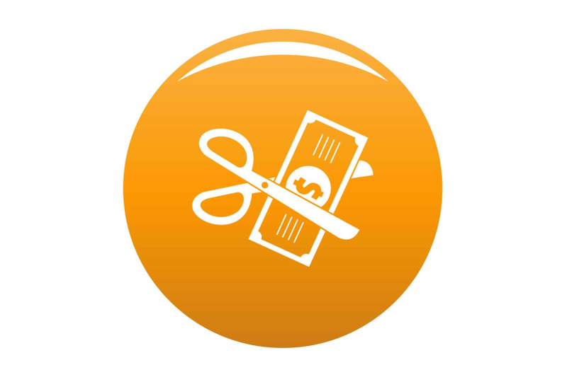 money-for-tax-icon-vector-orange