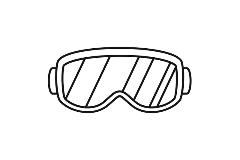 ski-glasses-icon-outline-style