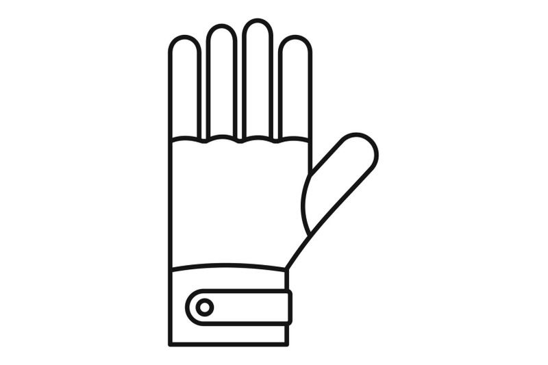 ski-gloves-icon-outline-style