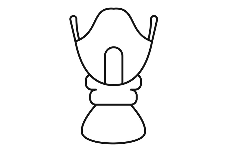 face-winter-protection-icon-outline-style