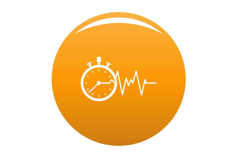 encephalogram-icon-vector-orange