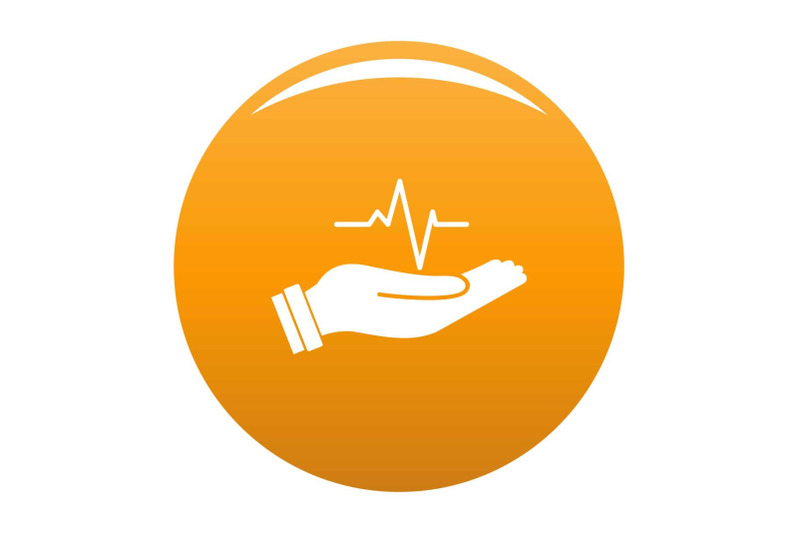 heartbeat-icon-vector-orange