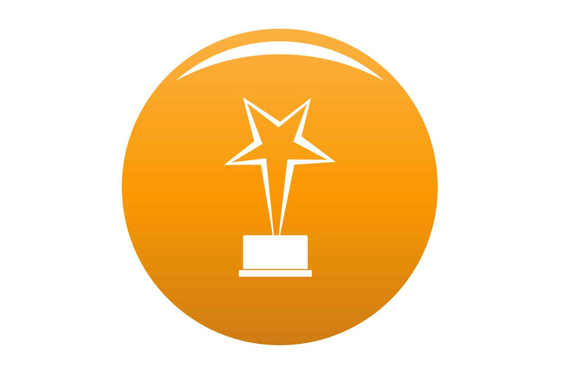 star-award-icon-vector-orange