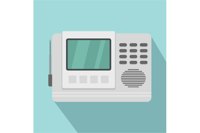 house-intercom-icon-flat-style