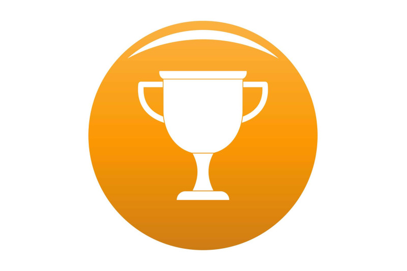 cup-award-icon-vector-orange