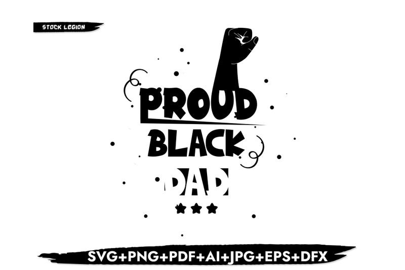 proud-black-dad-fist-svg