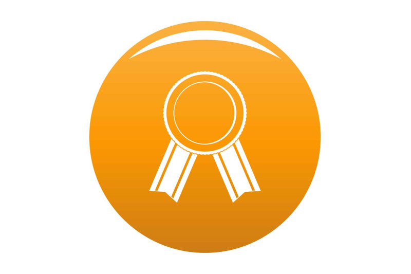 award-ribbon-icon-vector-orange