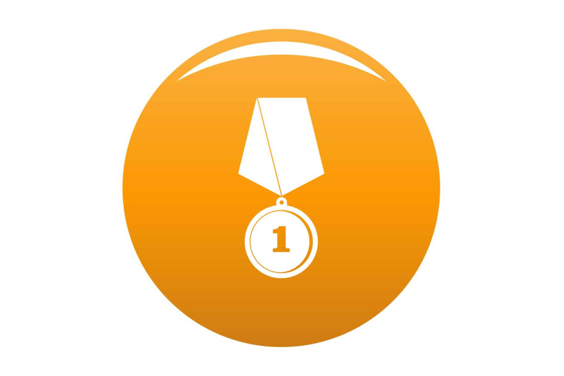 medal-icon-vector-orange