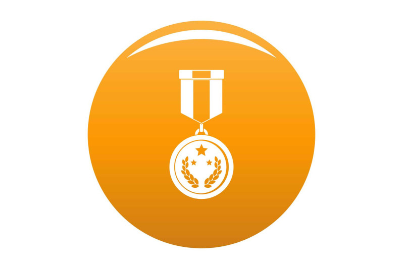 medal-icon-vector-orange