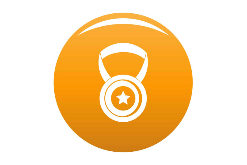 medal-icon-vector-orange