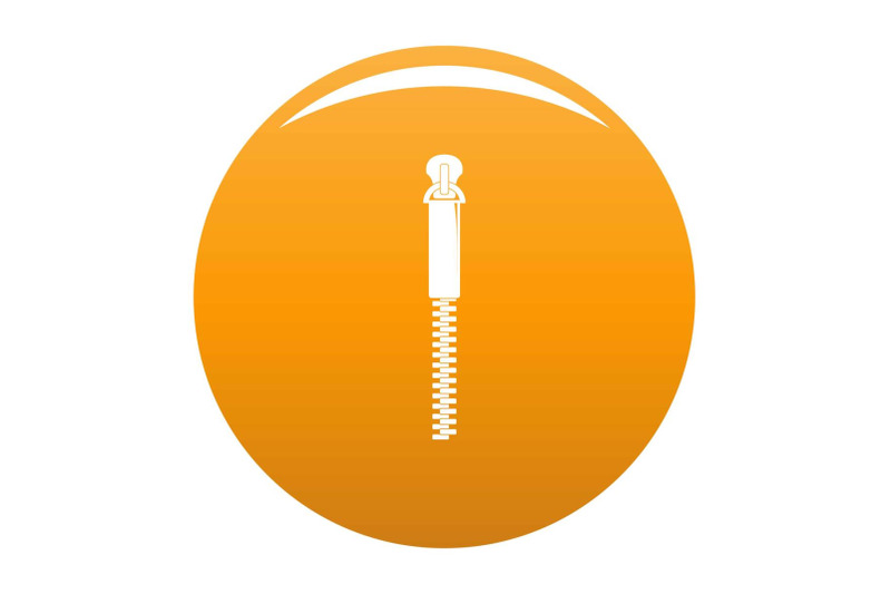 thin-zip-icon-vector-orange