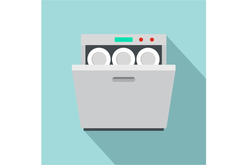 modern-dishwasher-icon-flat-style