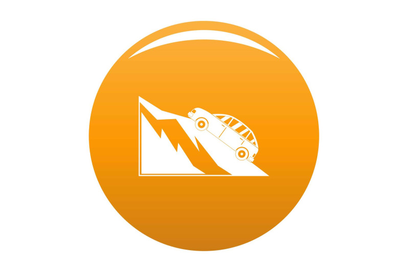 mountain-accident-icon-vector-orange