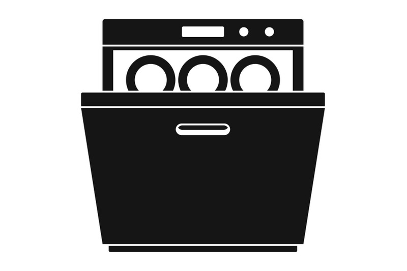 modern-dishwasher-icon-simple-style