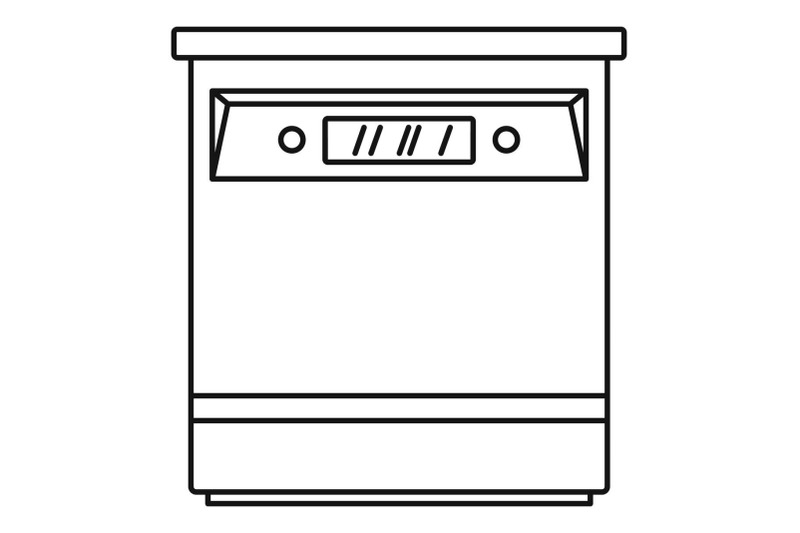 closed-dishwasher-icon-outline-style