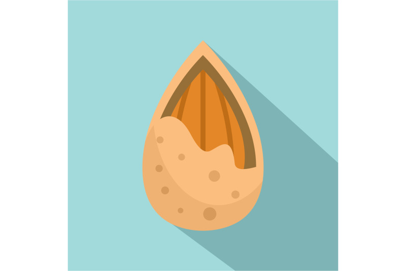 crack-almond-icon-flat-style