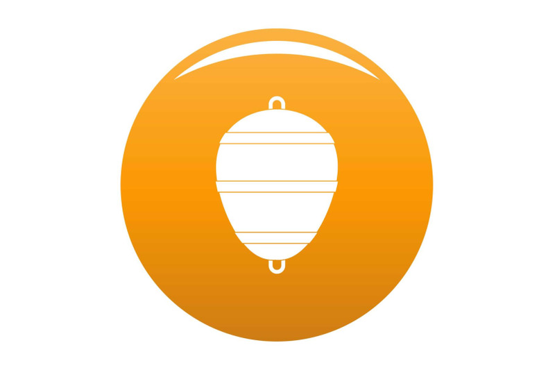 bobber-icon-vector-orange