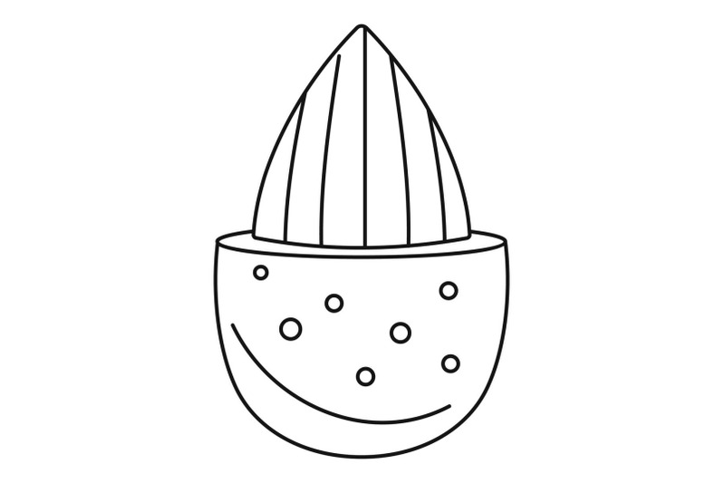 half-shell-almond-icon-outline-style