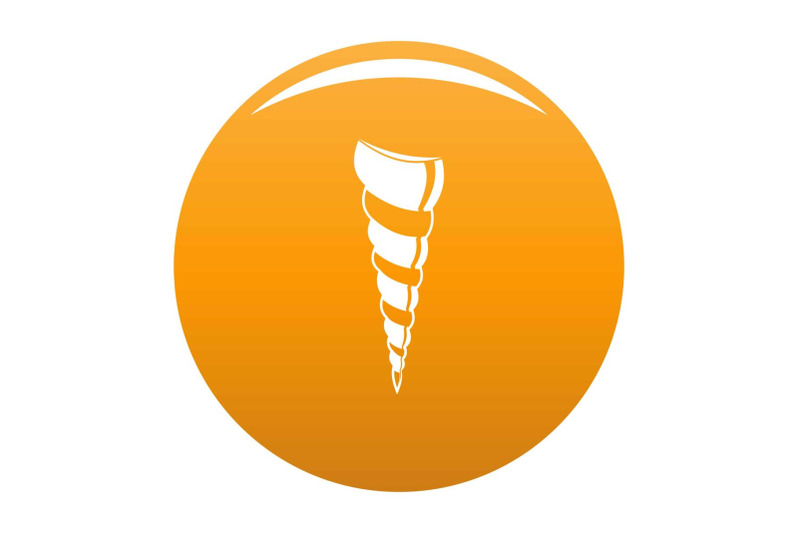 long-shell-icon-vector-orange