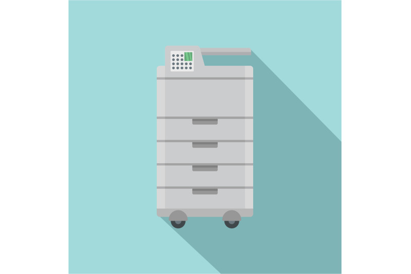 big-office-printer-icon-flat-style