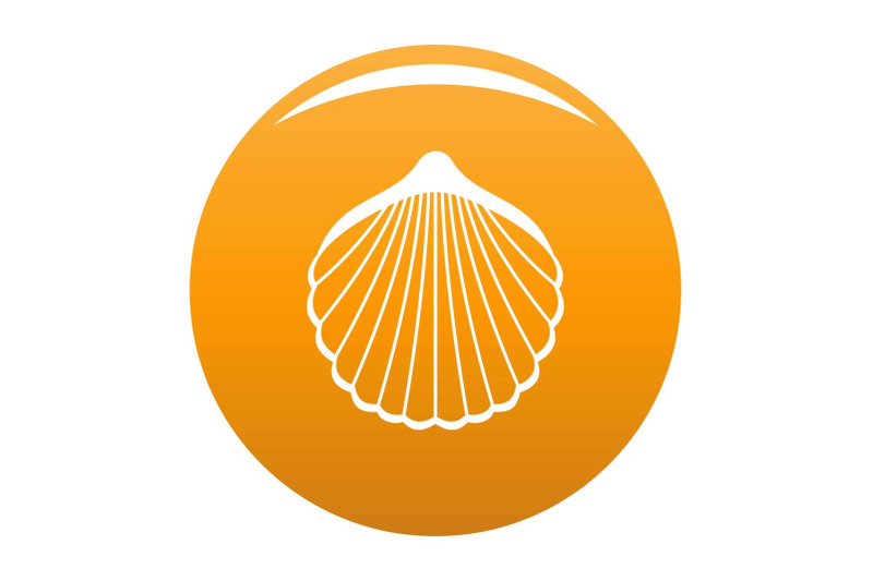 beautiful-shell-icon-vector-orange