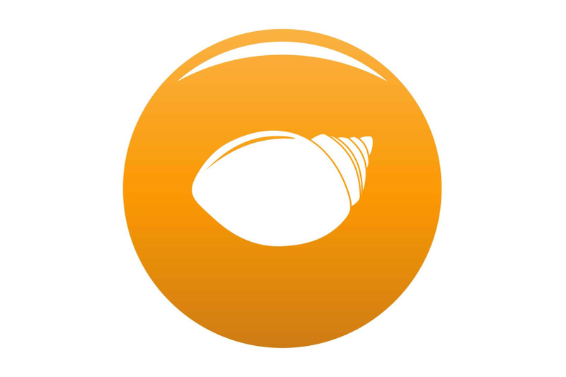 mollusks-shell-icon-vector-orange