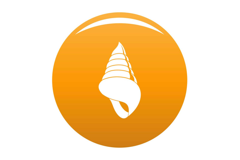 spiral-shell-icon-vector-orange