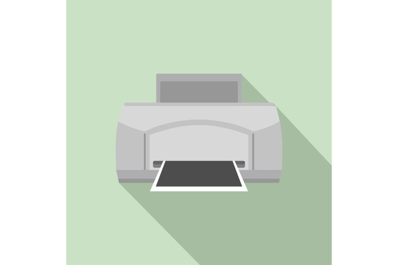 black-paper-printer-icon-flat-style