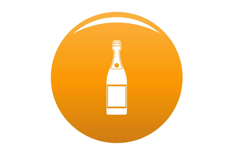 luxury-champagne-icon-vector-orange