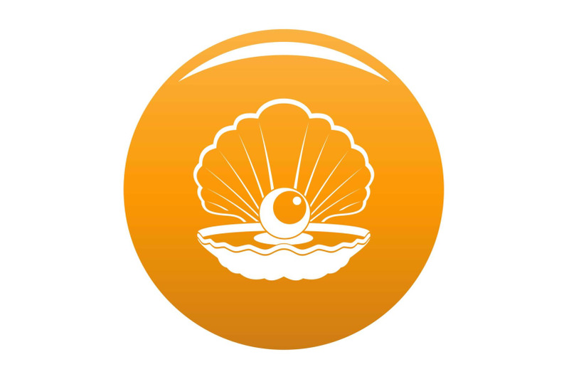 opened-shell-icon-vector-orange