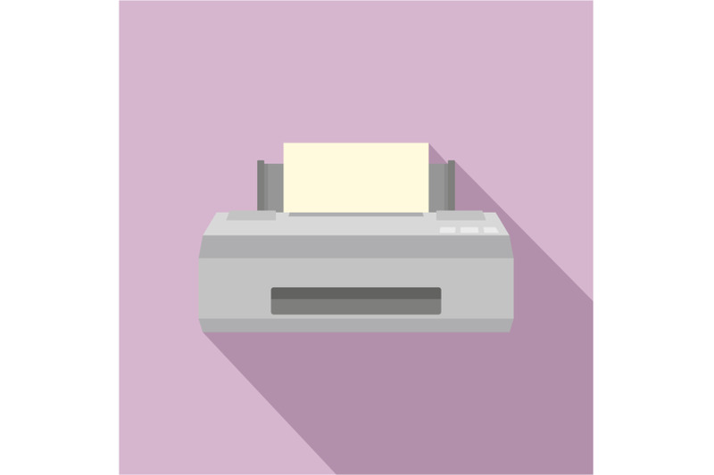 old-printer-icon-flat-style